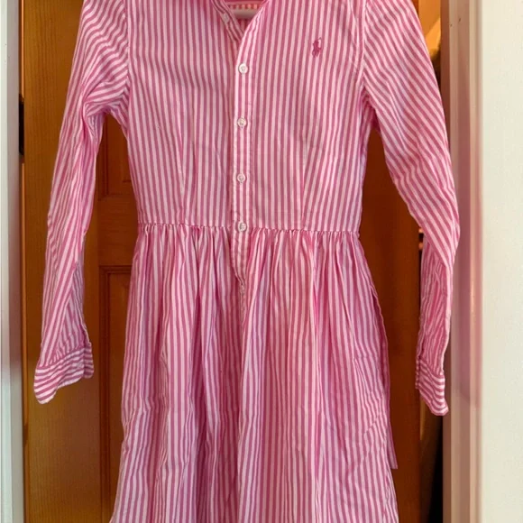 Pretty in Pink Striped Kids Dress - Picture 1 of 11